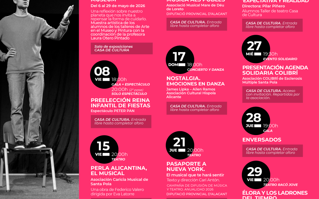 Programación Cultural – MAYO 2026